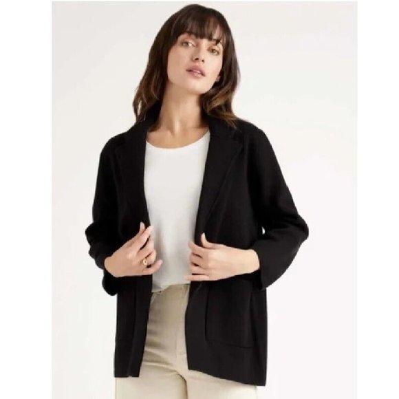 Quince Jackets & Blazers - Quince Women's Ultra-Stretch Ponte Blazer sz XS NWT Long Sleeve Career Business